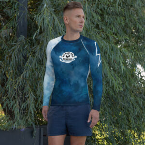 World Dog Surfing Blue on Blue Men's Rash Guard