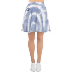 World Dog Surfing Circle Tie Die Skater Skirt