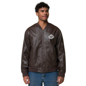 World Dog Surfing Faux Leather Bomber Jacket