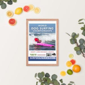 World Dog Surfing Championships Framed poster v1