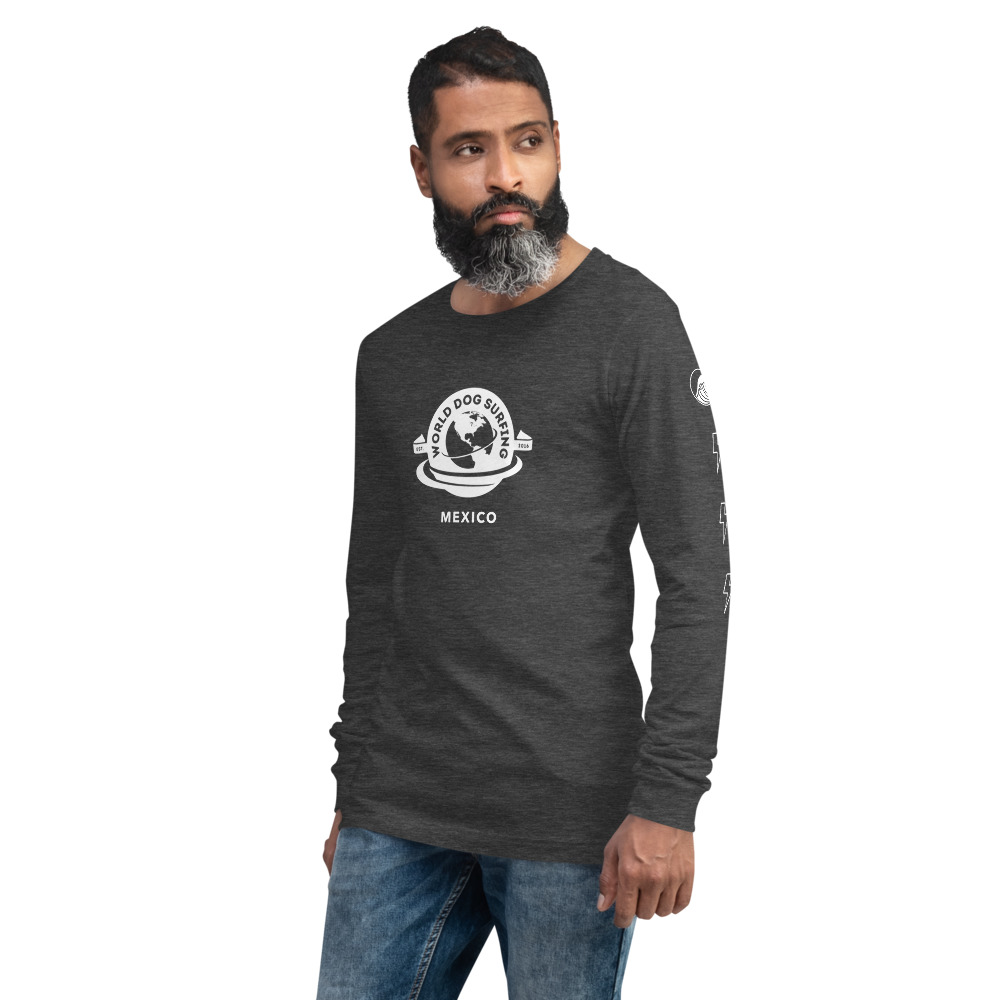 Mexico World Dog Surfing Long Sleeve Tee (Unisex) - Image 2