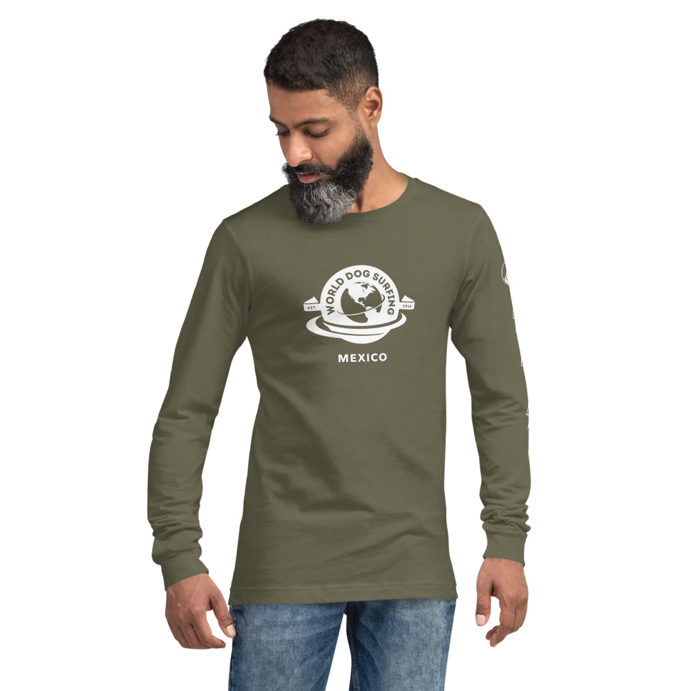 Mexico World Dog Surfing Long Sleeve Tee (Unisex) - Image 5