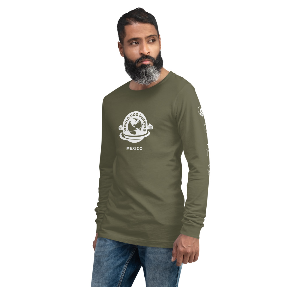 Mexico World Dog Surfing Long Sleeve Tee (Unisex) - Image 6