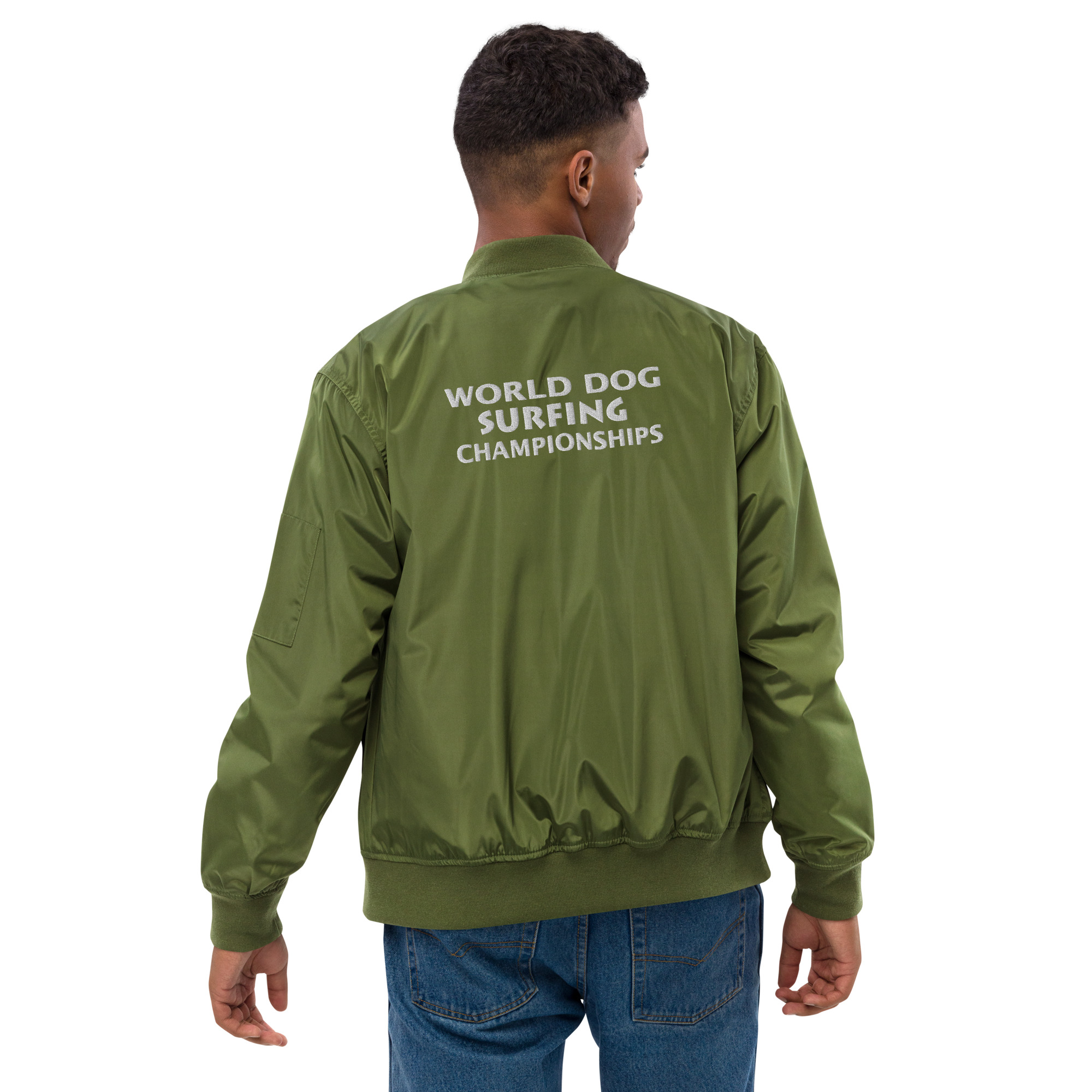 World Dog Surfing Premium recycled bomber jacket – World Dog